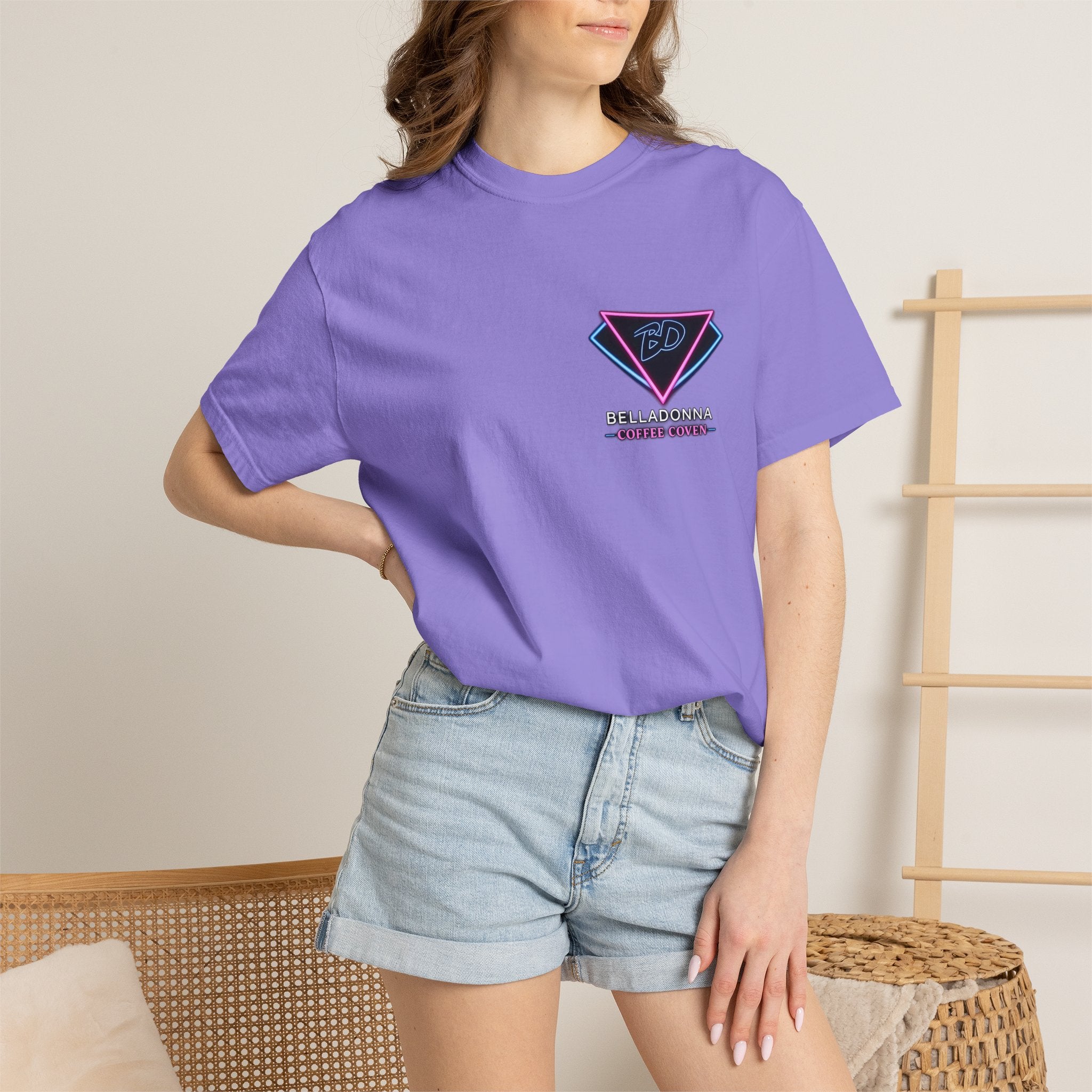BellaDonna (BD) Coffee Coven "AFTER DARK" Unisex Garment-Dyed T-shirt