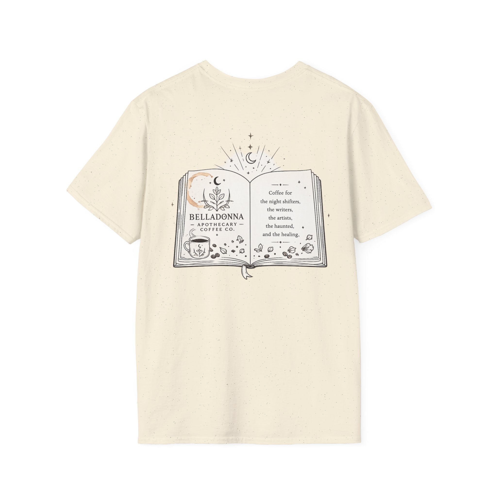 BellaDonna Coffee Stain/Book Unisex Softstyle T-Shirt