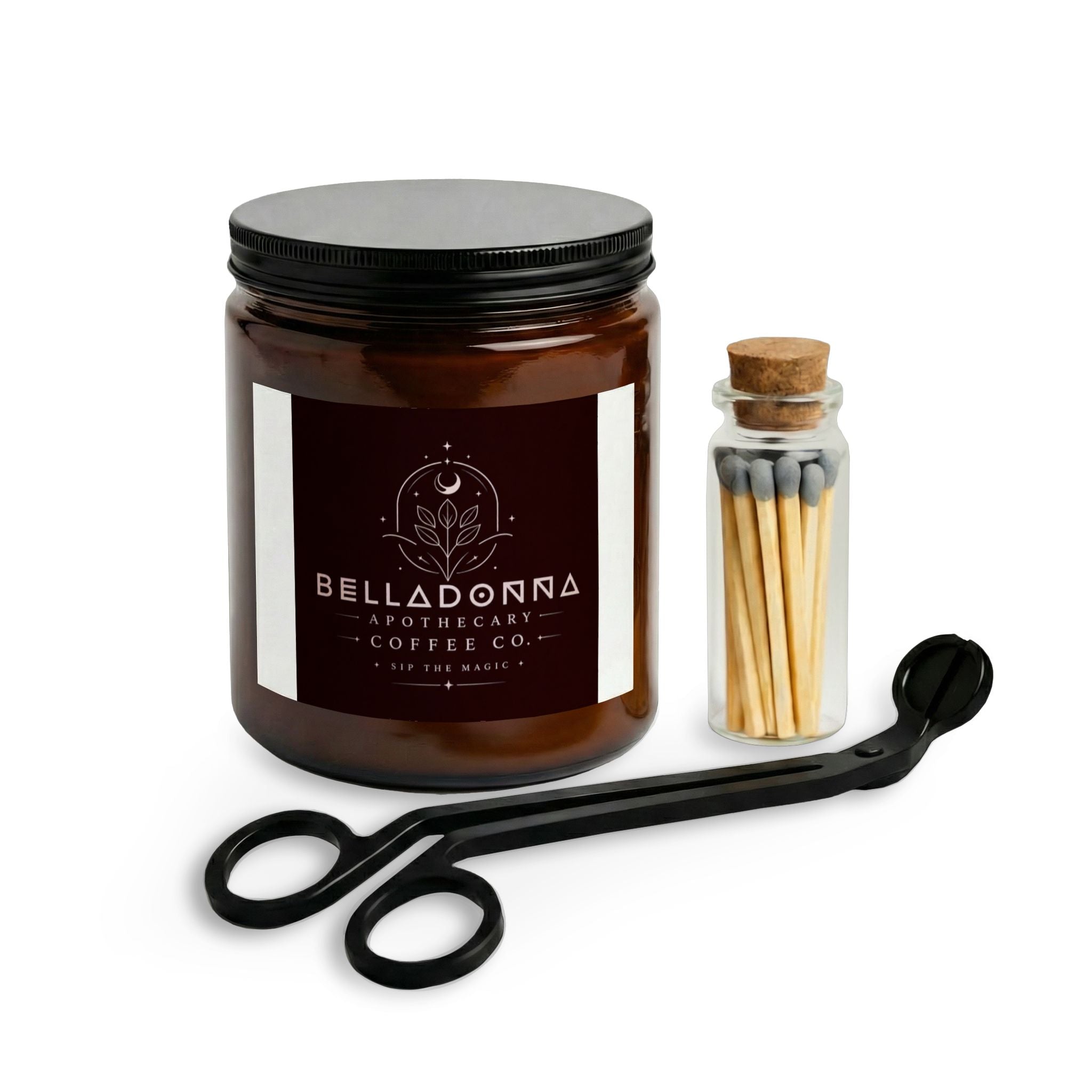 BELLADONNA Candle Set with Matches and Wick Trimmer