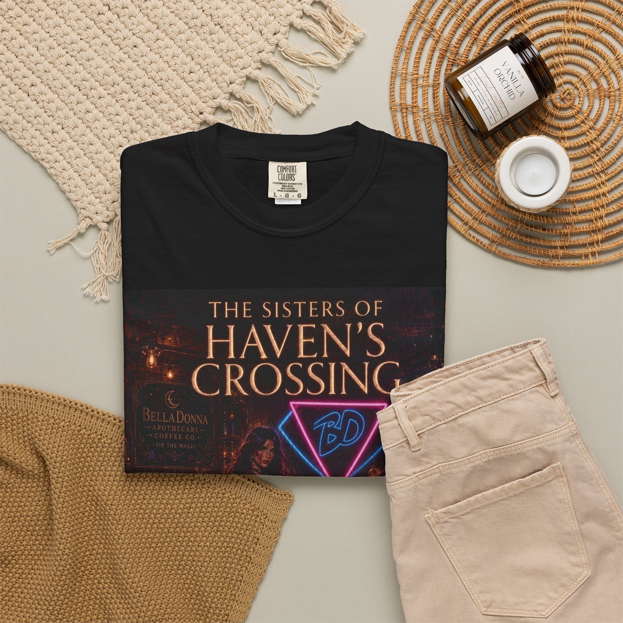 BellaDonna/The Sisters of Haven's Crossing Exclusive Novel Unisex Garment-Dyed T-shirt