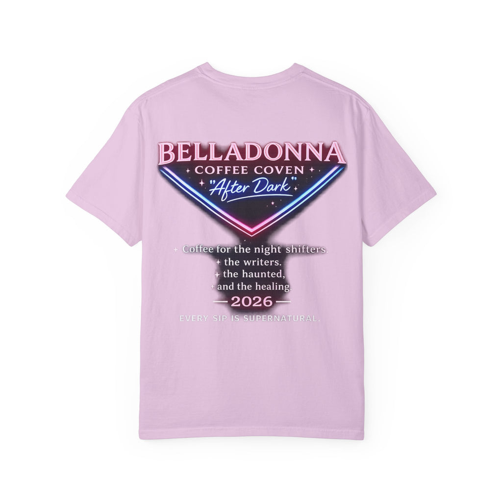 BellaDonna (BD) Coffee Coven "AFTER DARK" Unisex Garment-Dyed T-shirt