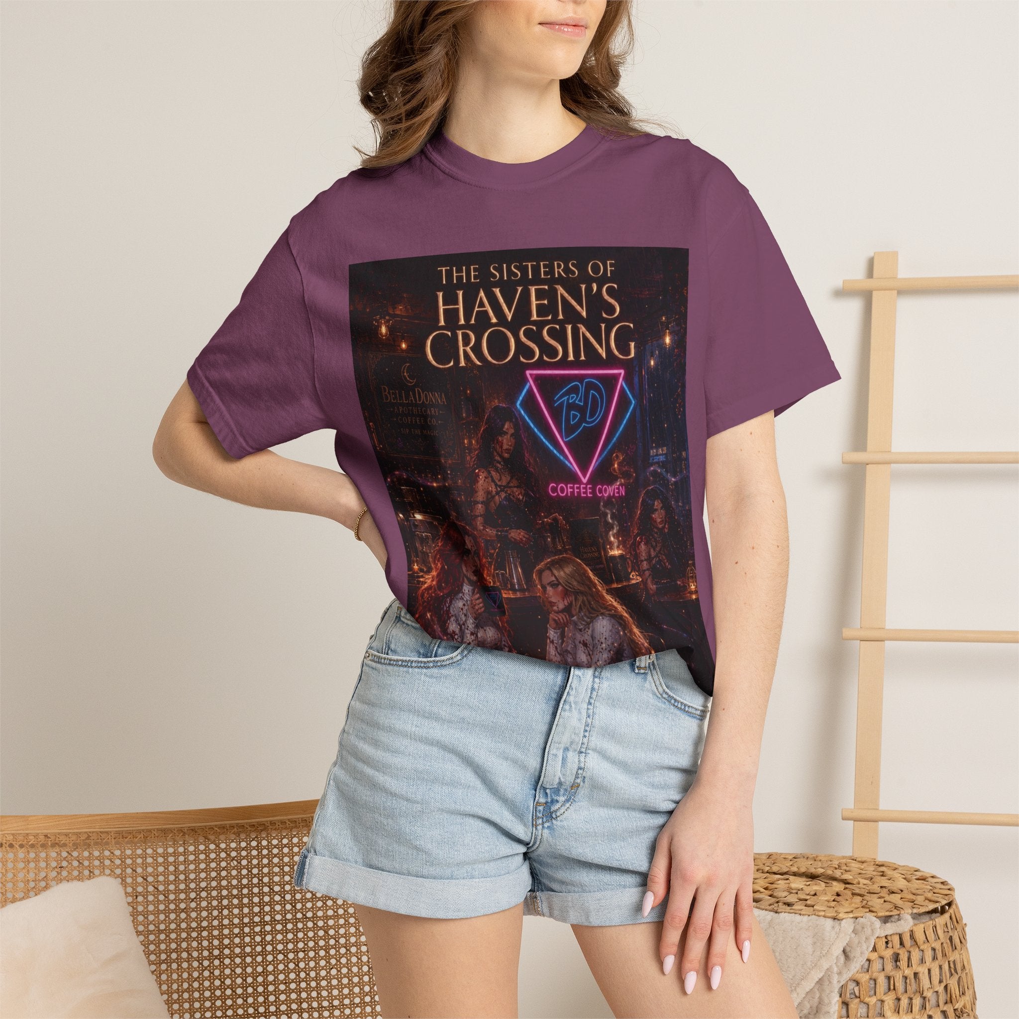 BellaDonna/The Sisters of Haven's Crossing Exclusive Novel Unisex Garment-Dyed T-shirt