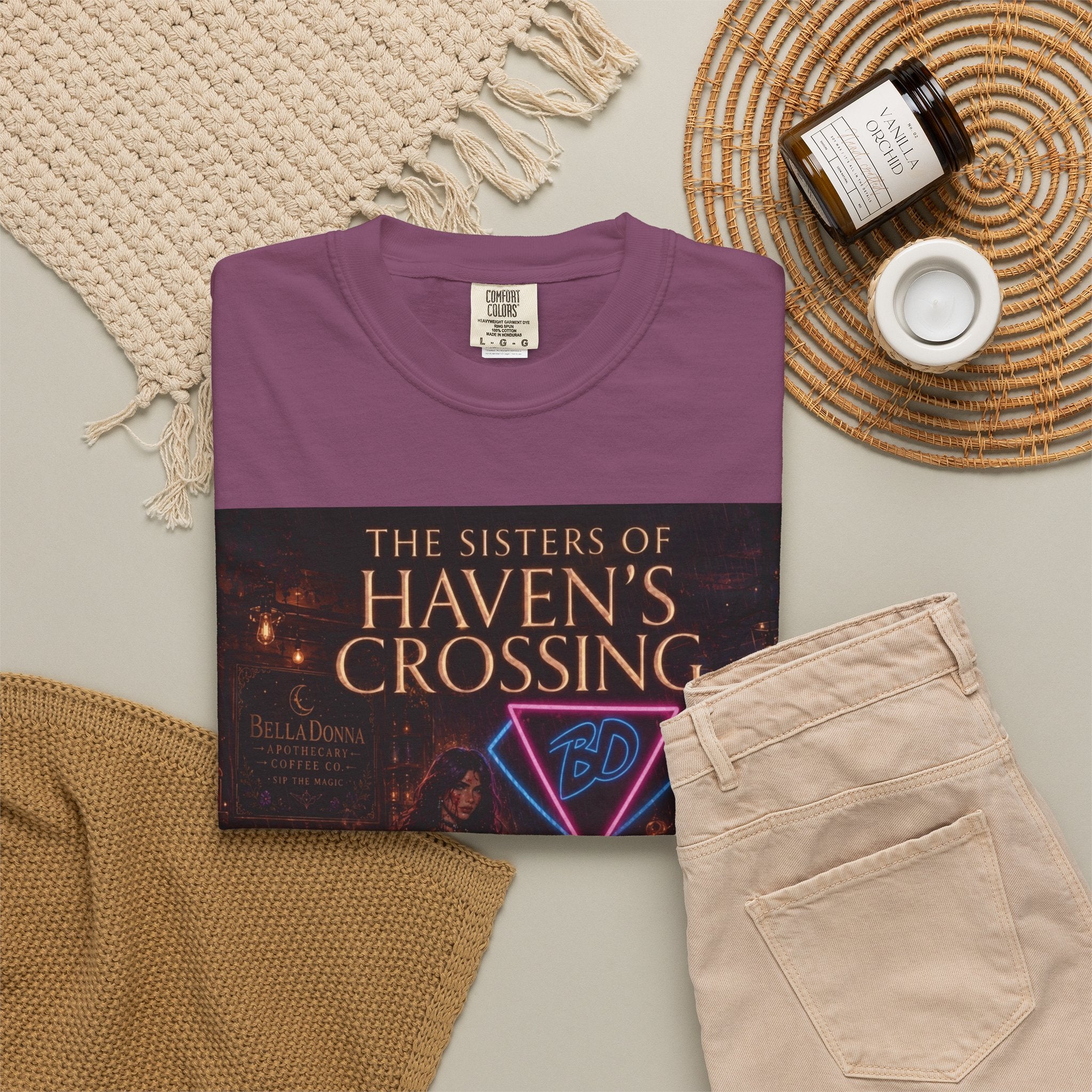 BellaDonna/The Sisters of Haven's Crossing Exclusive Novel Unisex Garment-Dyed T-shirt