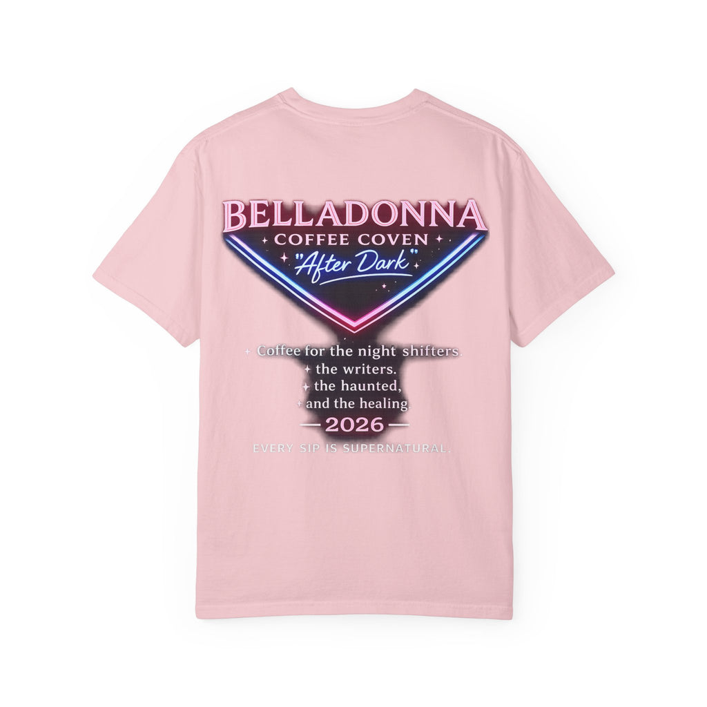 BellaDonna (BD) Coffee Coven "AFTER DARK" Unisex Garment-Dyed T-shirt